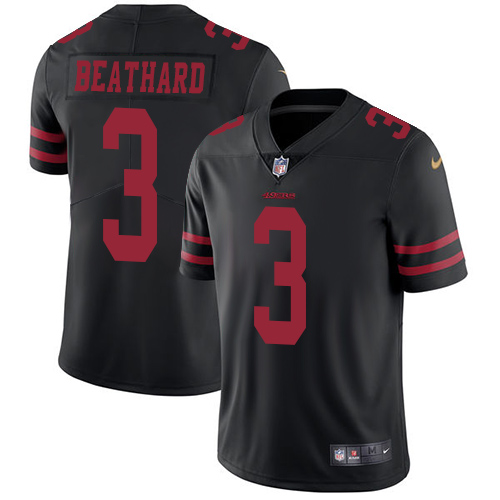 Nike 49ers #3 C.J. Beathard Black Alternate Youth Stitched NFL Vapor Untouchable Limited Jersey